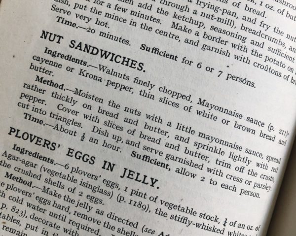 Read more about the article A Mrs Beeton Recipe: Nut! Sandwiches!
